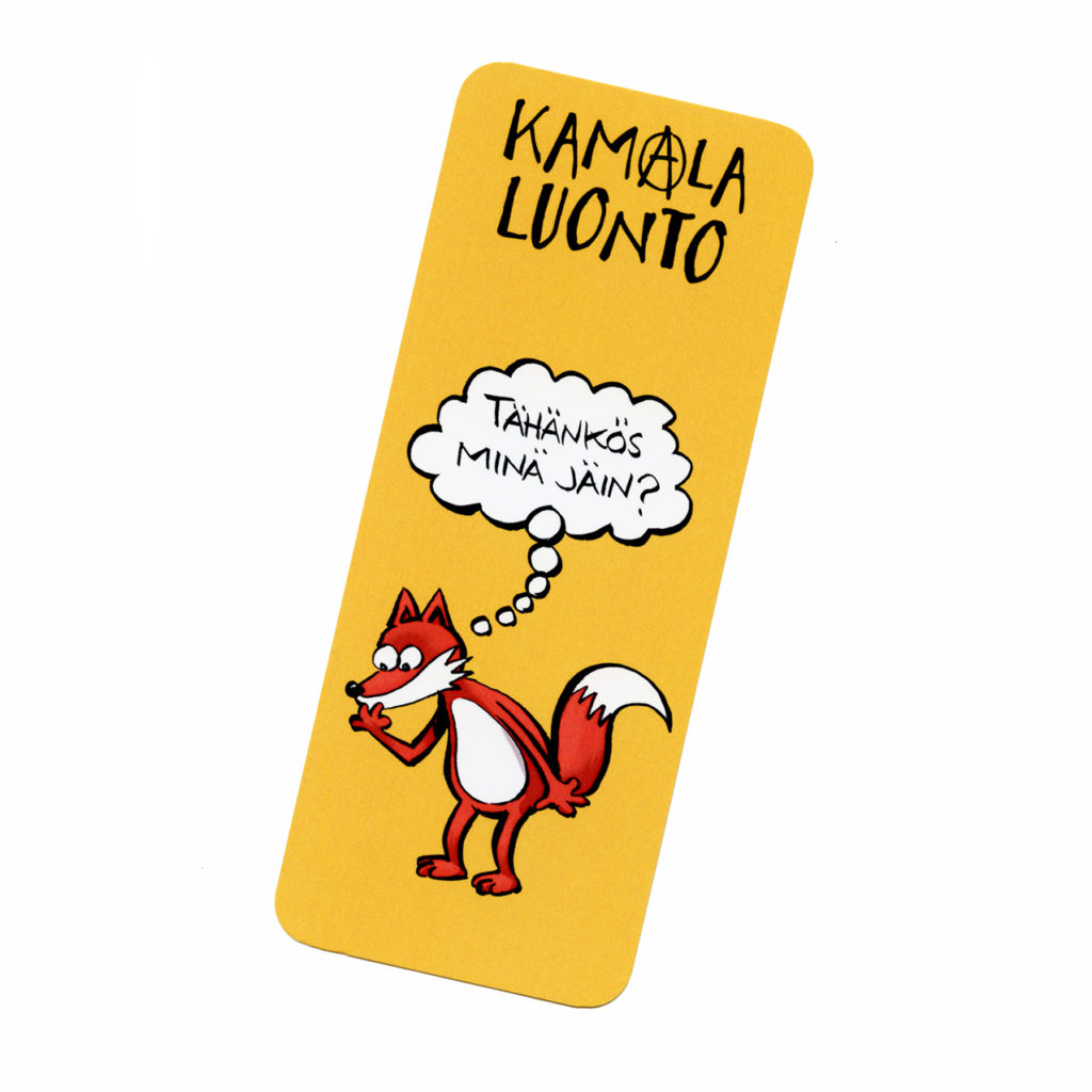 Kamala Luonto kirjanmerkki Kettu ELUKKAMANIA kamala-luonto-kirjanmerkki-kettu-elukkamania