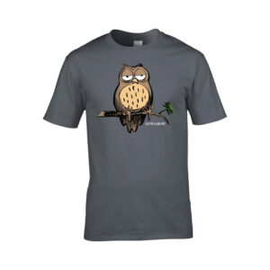 Kamala luonto - T-paita "Pöllö" harmaa