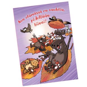 Kamala Luonto -postikortti "Pidelkää kiinni!"