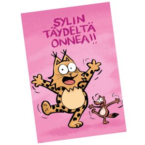 Kamala Luonto - taitettava kortti "Sylin täydeltä onnea!!"